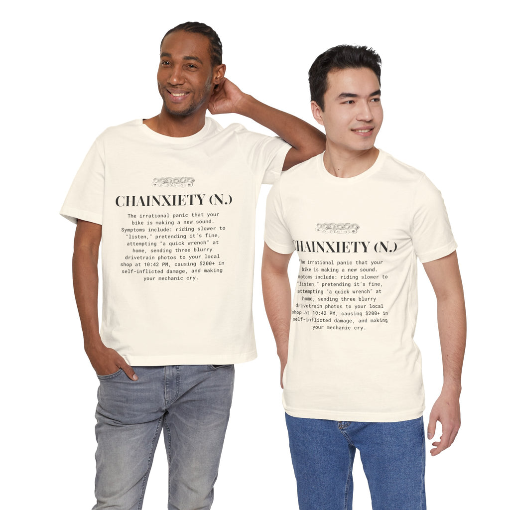 Cycling T-Shirt, Chainxiety Definition, Bike Lover Gift