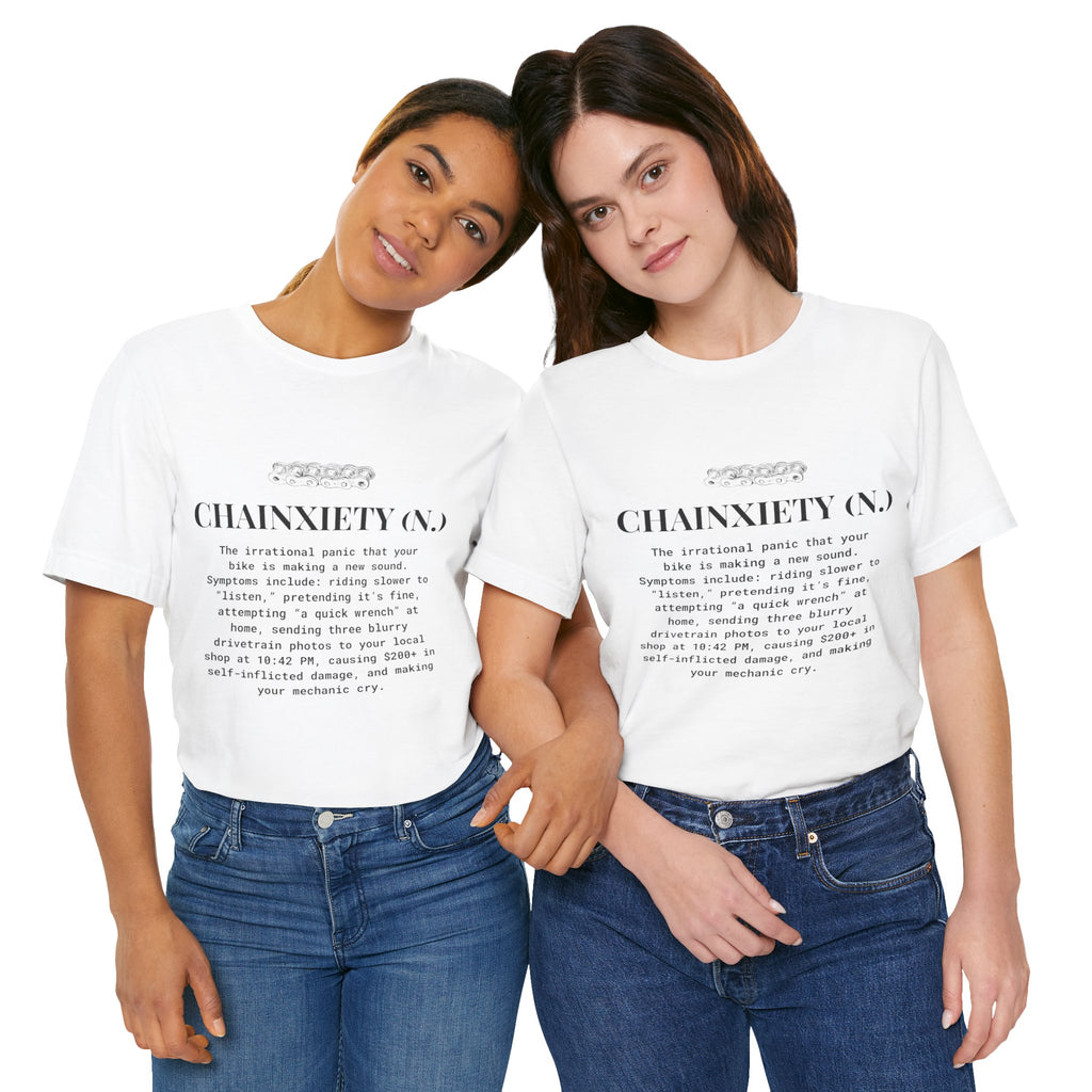 Cycling T-Shirt, Chainxiety Definition, Bike Lover Gift