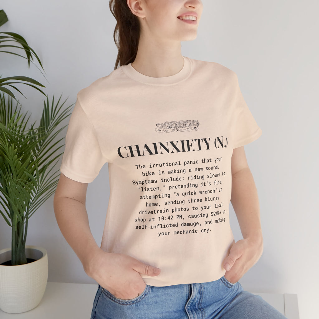 Cycling T-Shirt, Chainxiety Definition, Bike Lover Gift