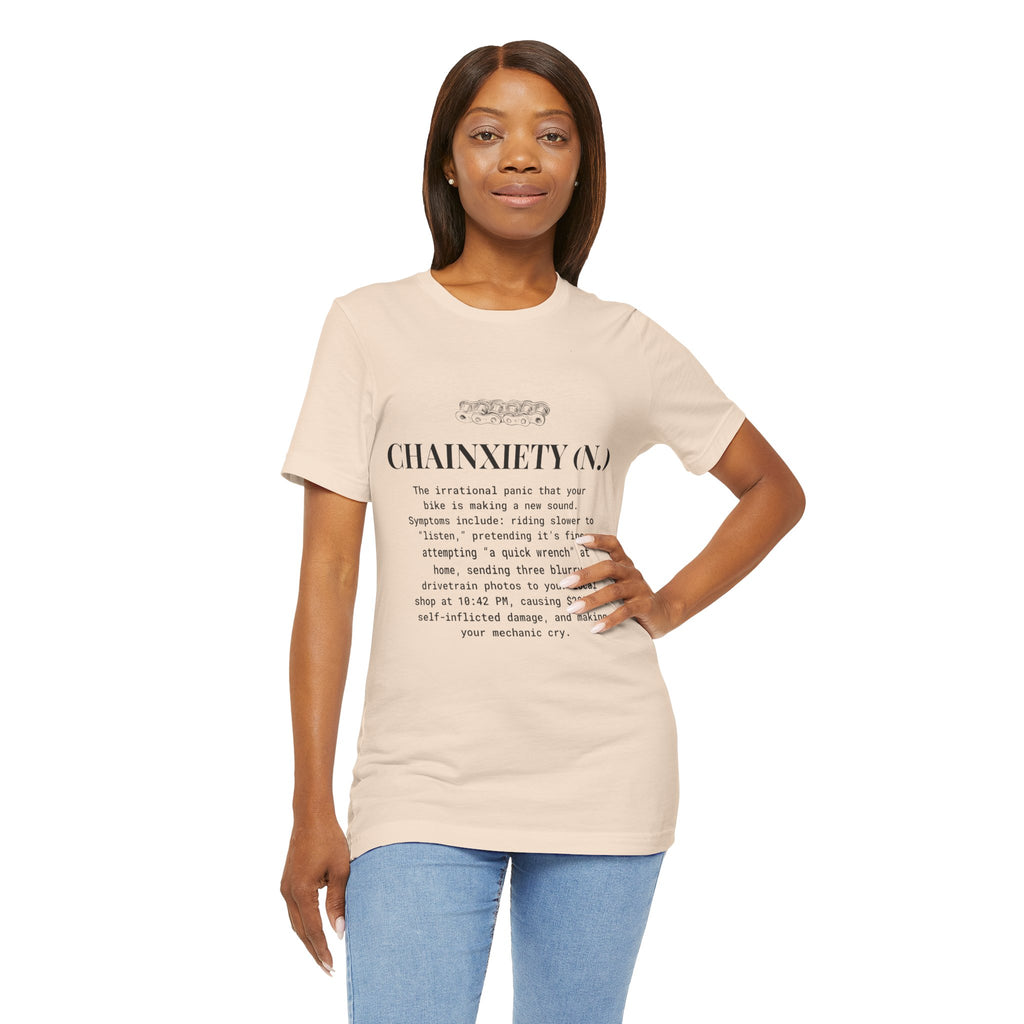 Cycling T-Shirt, Chainxiety Definition, Bike Lover Gift