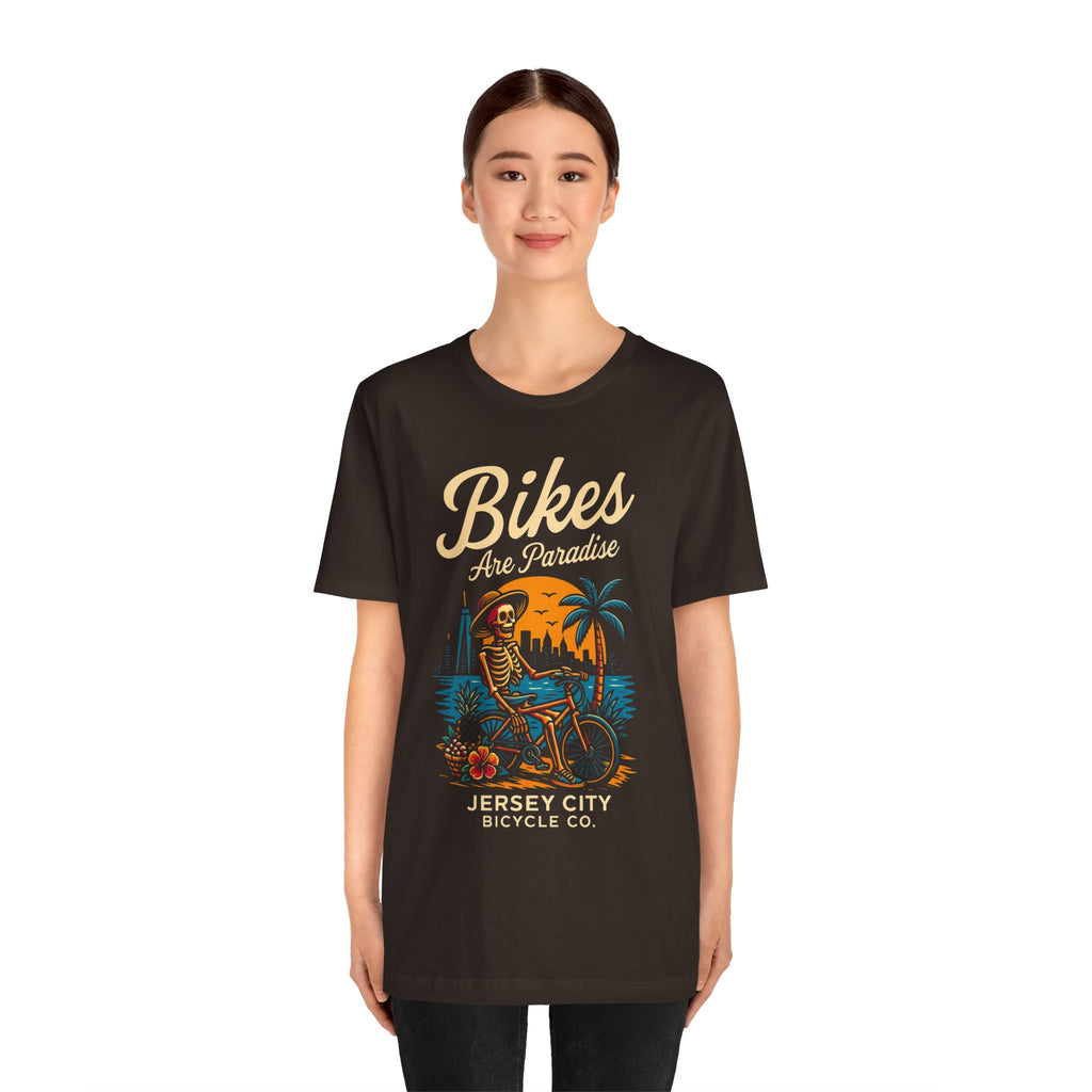 Bike Lover Tee, Cycling Gift Shirt, Paradise Bike Shop Tshirt Gift, Unisex Jersey Short Sleeve Tee, Bicycle Enthusiast Apparel