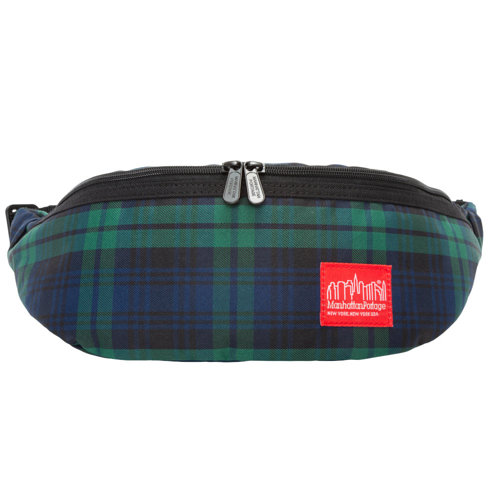 Manhattan Portage Plaid Brooklyn Bridge Waist Bag Green