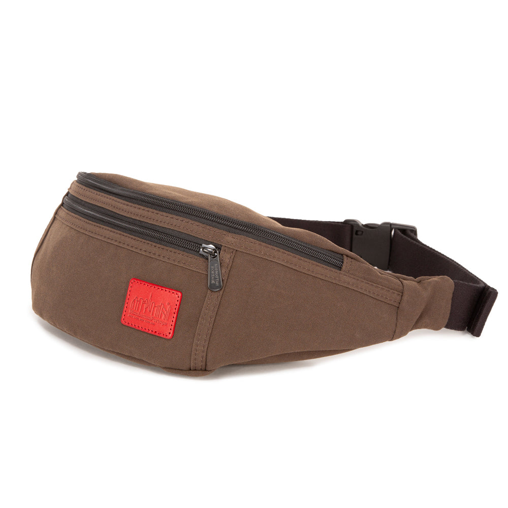Manhattan Portage Waxed Nylon Alleycat Waist Bag Dark Brown