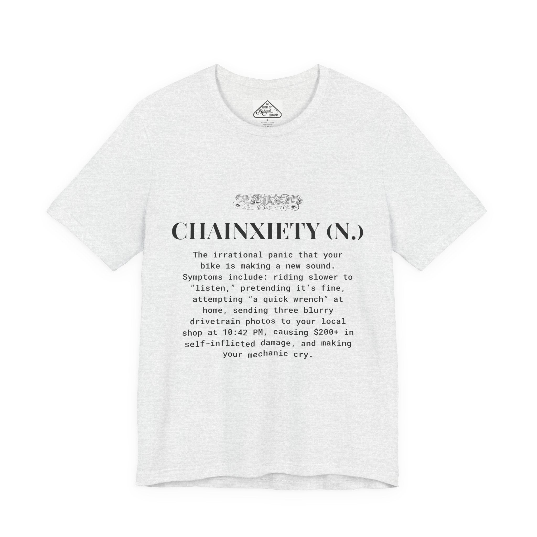 Cycling T-Shirt, Chainxiety Definition, Bike Lover Gift