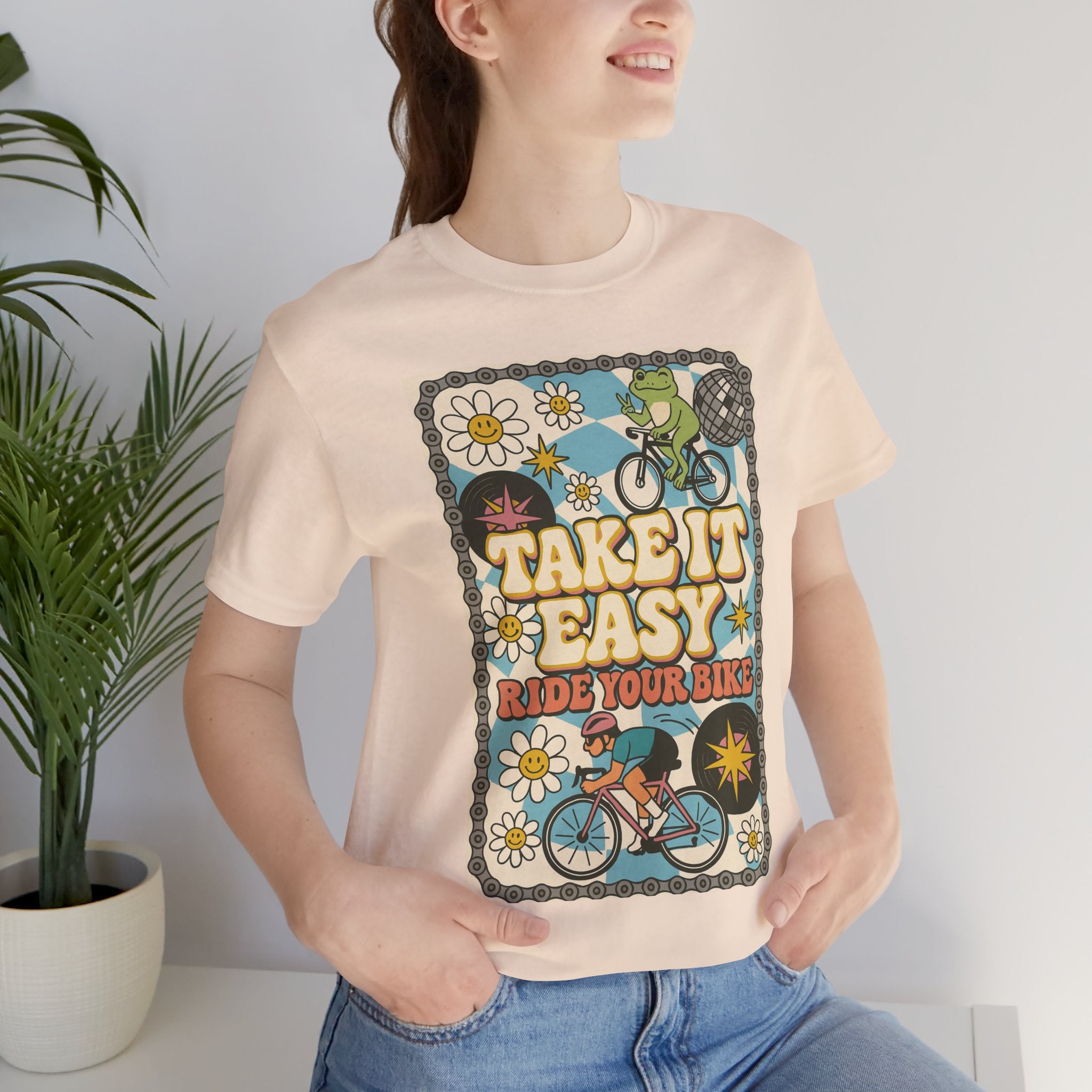 Retro Bike Lover T-Shirt - Good Vibes Unisex Tee