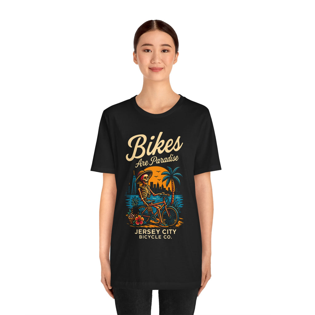Bike Lover Tee, Cycling Gift Shirt, Paradise Bike Shop Tshirt Gift, Unisex Jersey Short Sleeve Tee, Bicycle Enthusiast Apparel