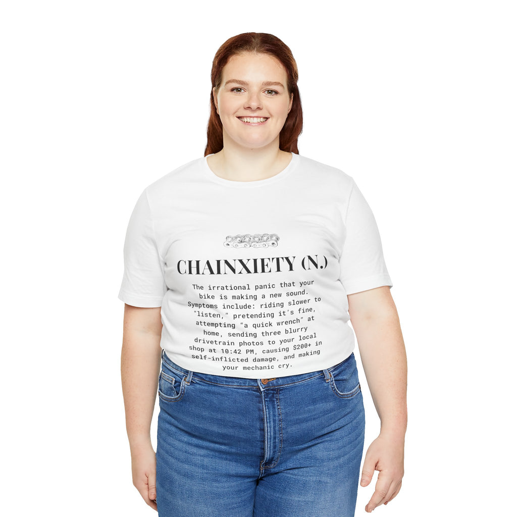 Cycling T-Shirt, Chainxiety Definition, Bike Lover Gift