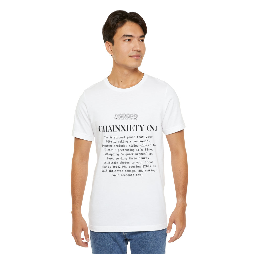 Cycling T-Shirt, Chainxiety Definition, Bike Lover Gift