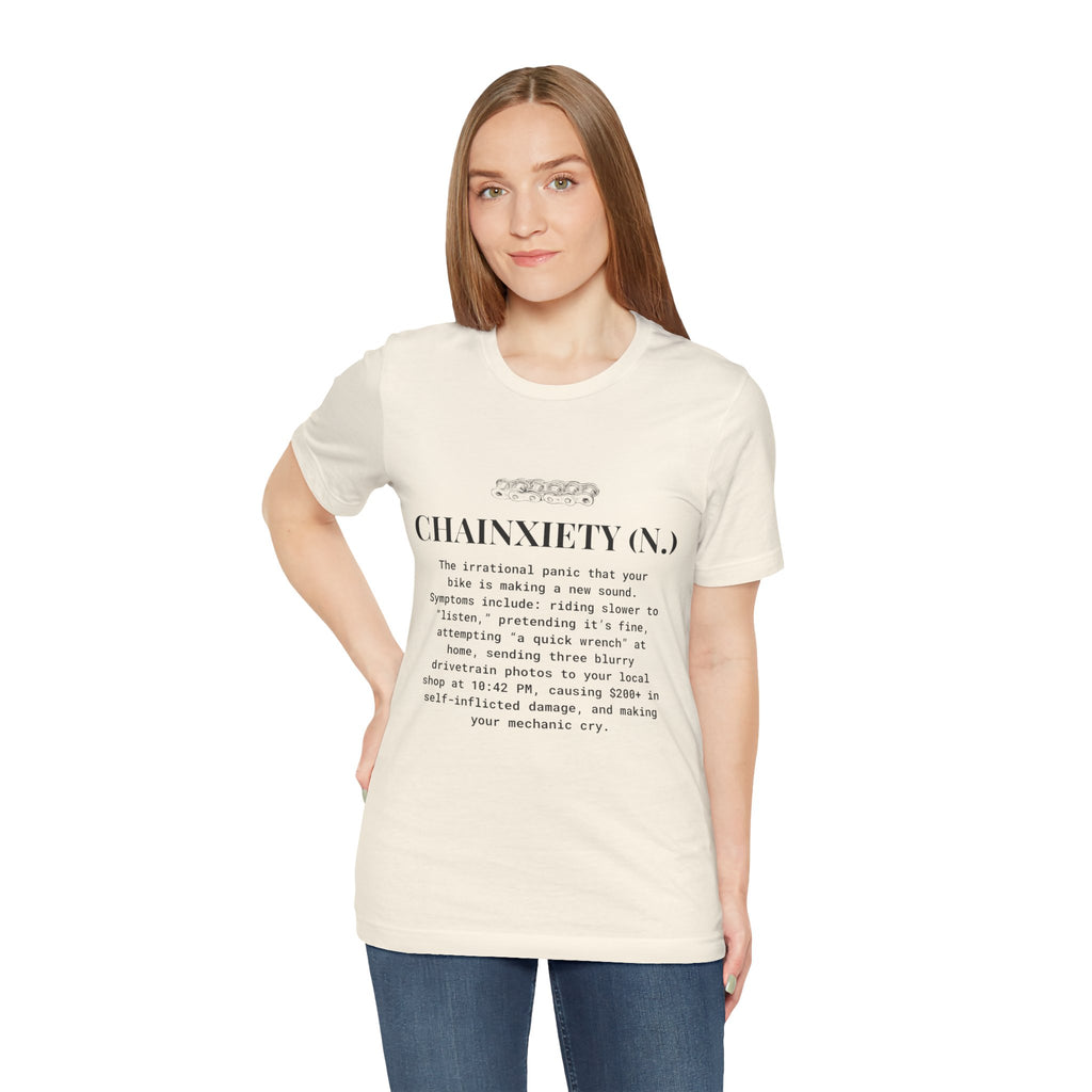 Cycling T-Shirt, Chainxiety Definition, Bike Lover Gift