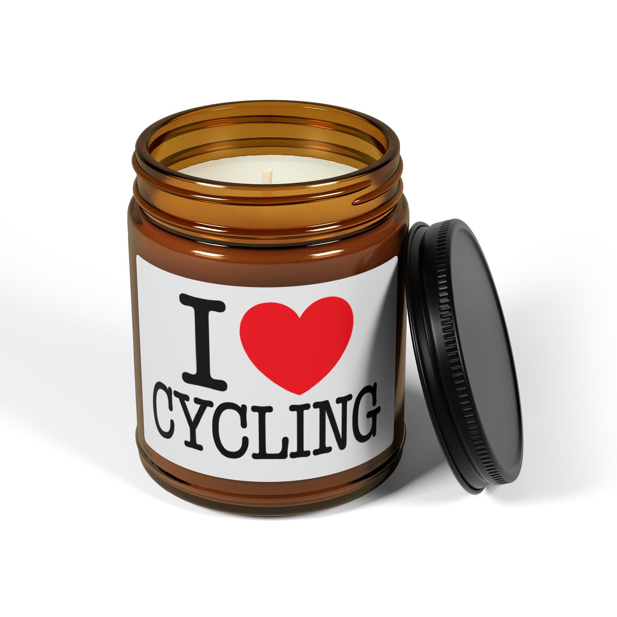 I Love Cycling Classic Candle Gift - Cyclist Stocking Stuffer
