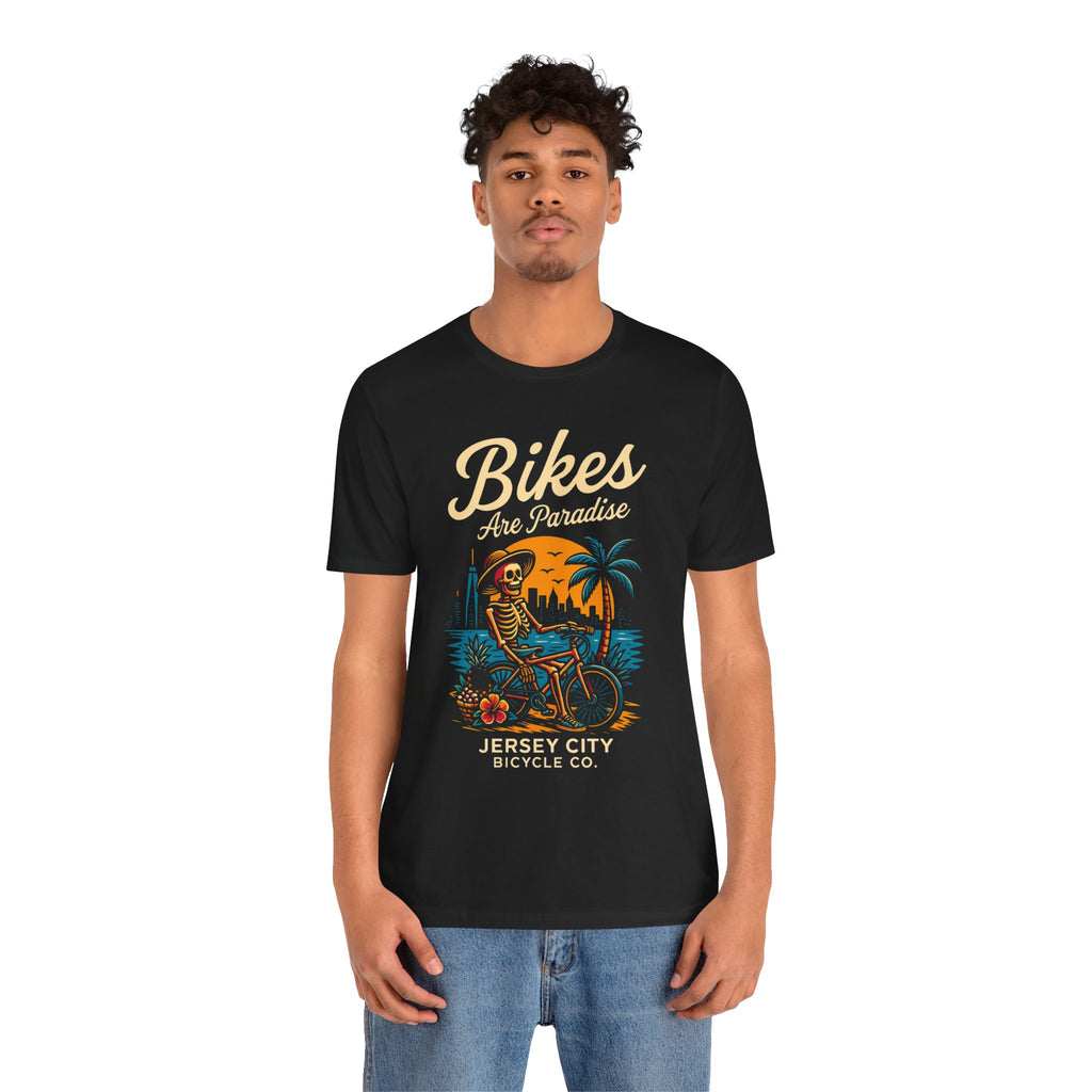 Bike Lover Tee, Cycling Gift Shirt, Paradise Bike Shop Tshirt Gift, Unisex Jersey Short Sleeve Tee, Bicycle Enthusiast Apparel