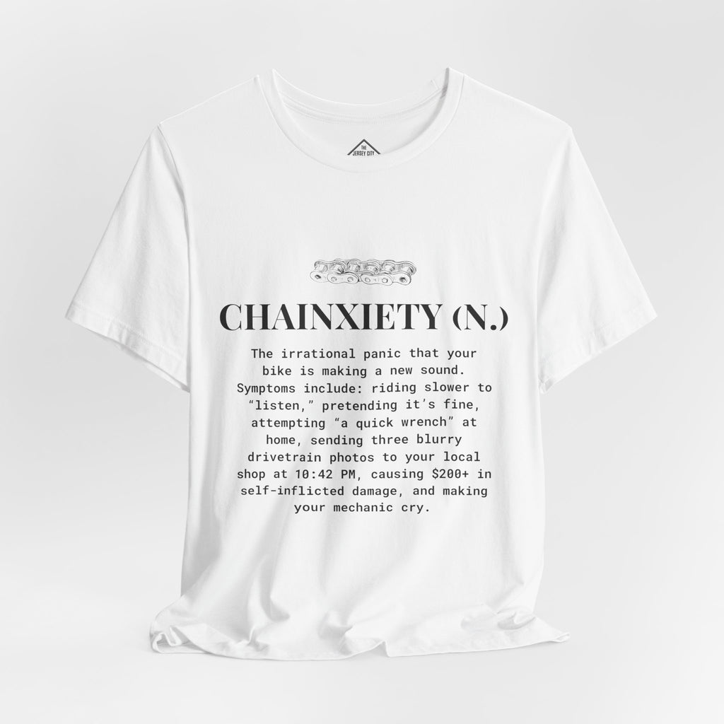 Cycling T-Shirt, Chainxiety Definition, Bike Lover Gift