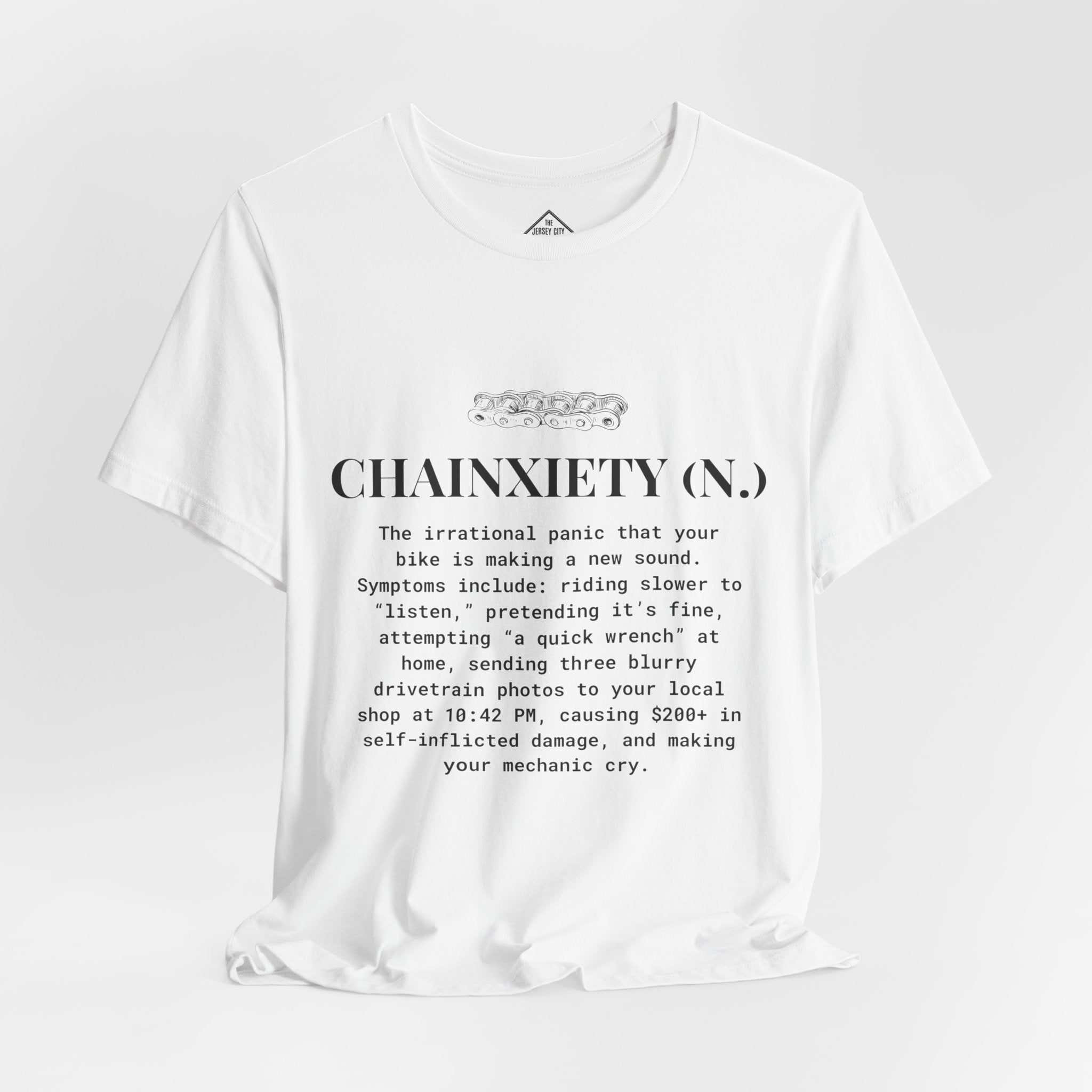 Cycling T-Shirt, Chainxiety Definition, Bike Lover Gift