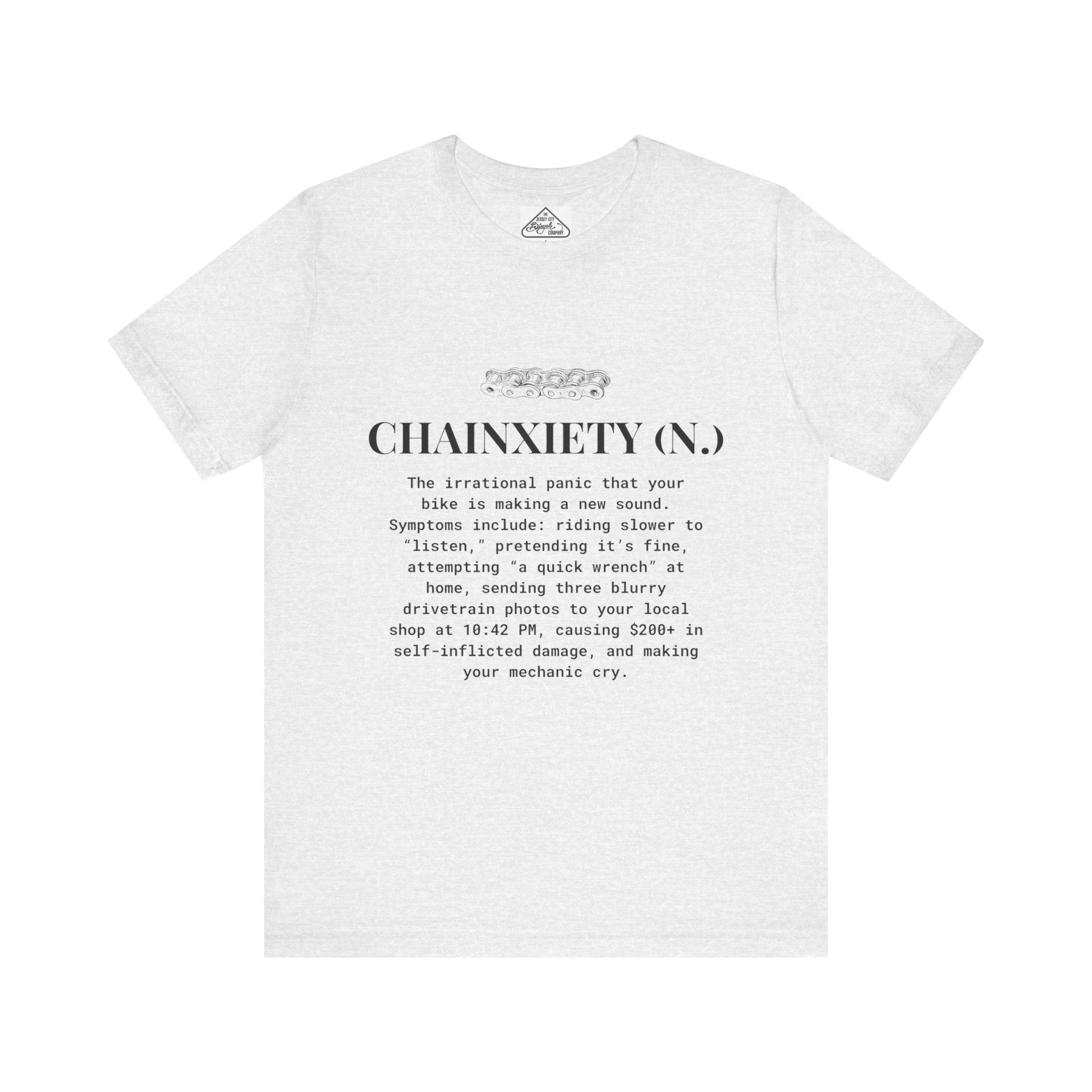 Cycling T-Shirt, Chainxiety Definition, Bike Lover Gift
