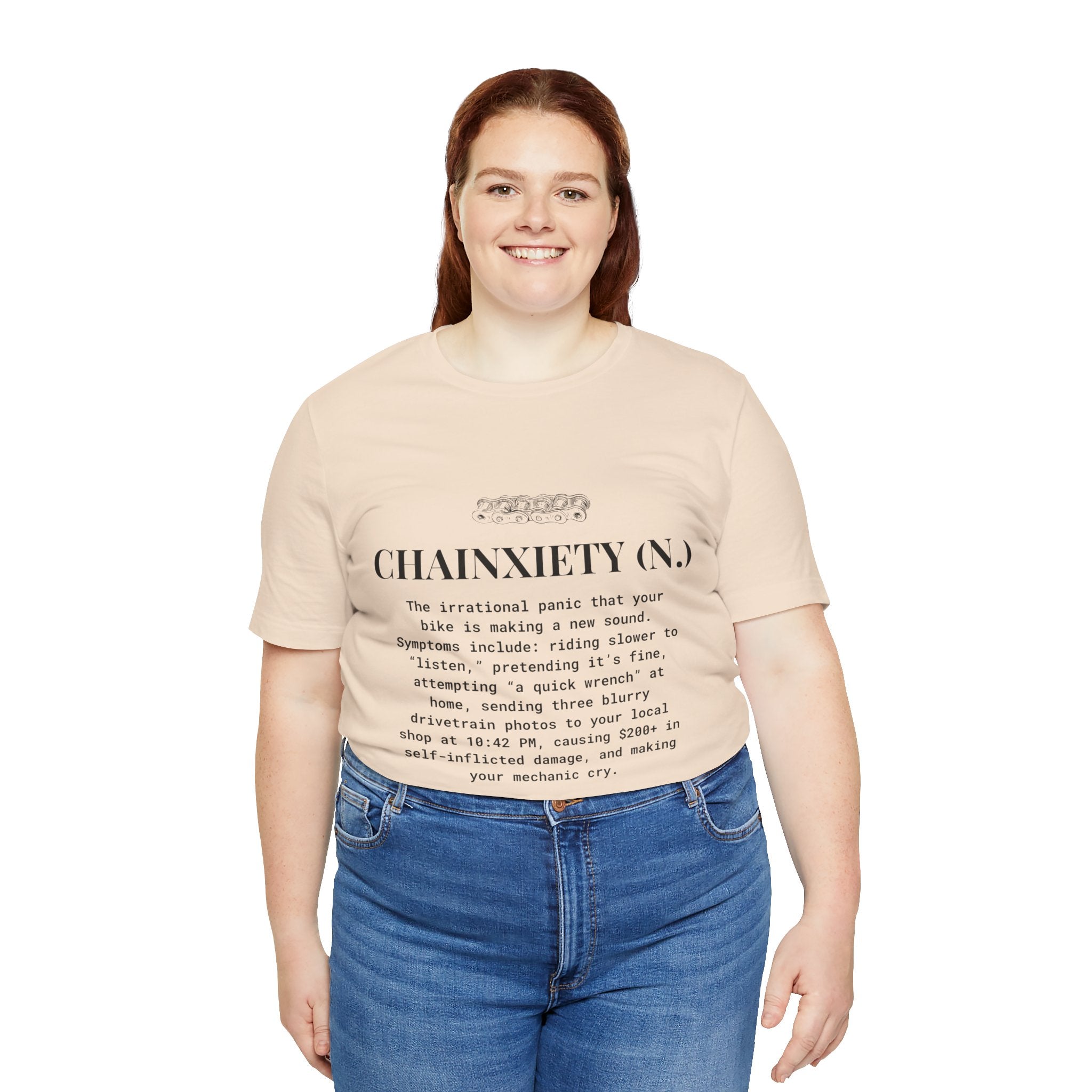 Cycling T-Shirt, Chainxiety Definition, Bike Lover Gift