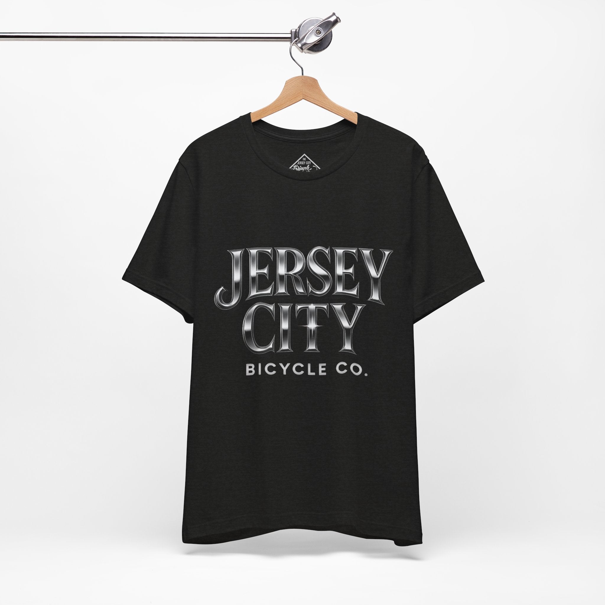 Jersey City Bicycle Co. Tee — Vintage Silver Logo T-Shirt