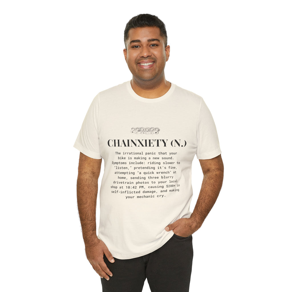 Cycling T-Shirt, Chainxiety Definition, Bike Lover Gift