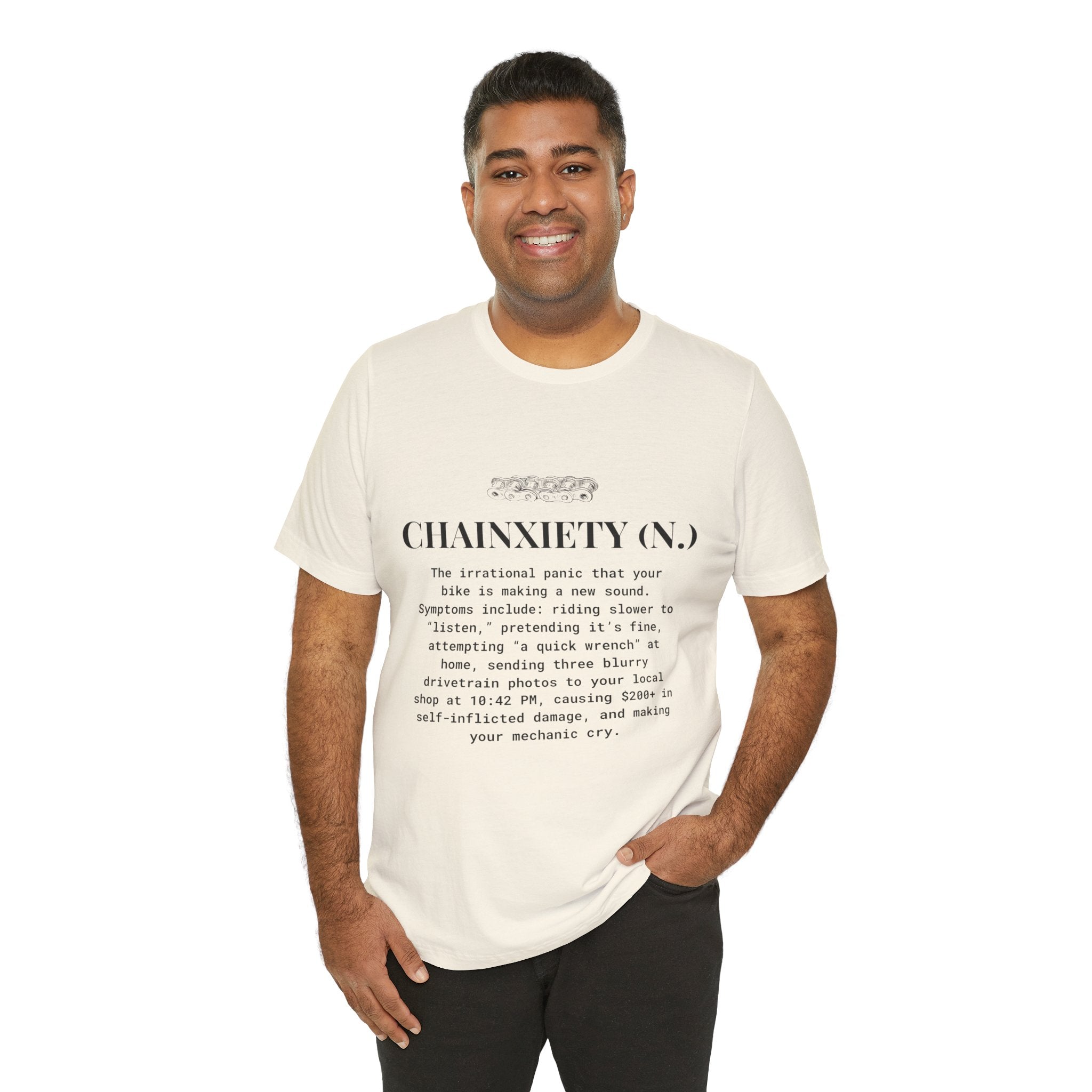 Cycling T-Shirt, Chainxiety Definition, Bike Lover Gift