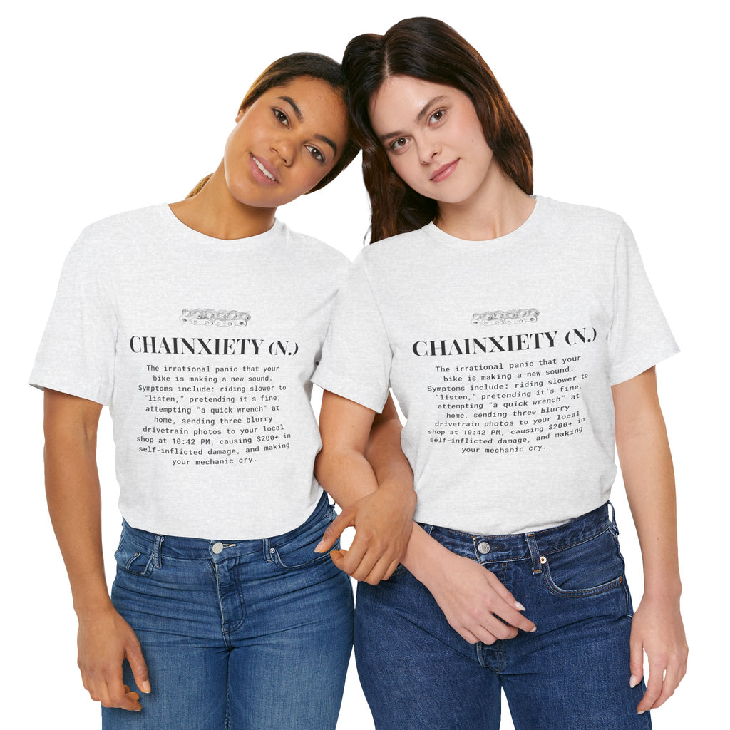 Cycling T-Shirt, Chainxiety Definition, Bike Lover Gift