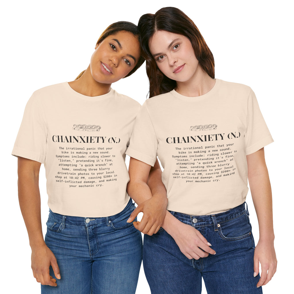 Cycling T-Shirt, Chainxiety Definition, Bike Lover Gift