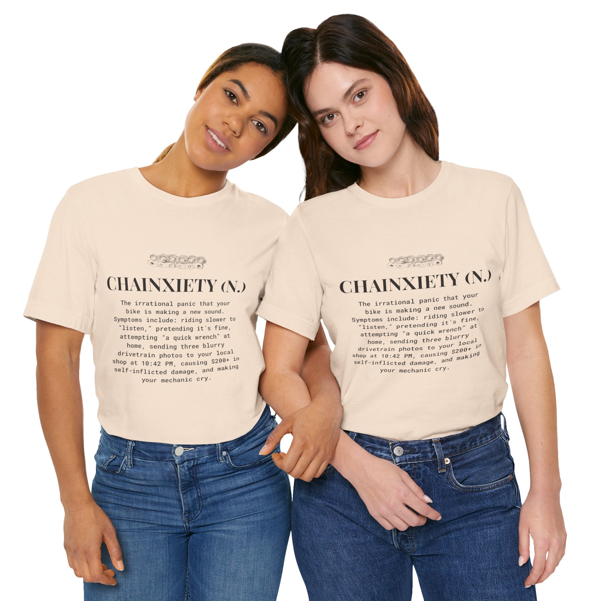 Cycling T-Shirt, Chainxiety Definition, Bike Lover Gift