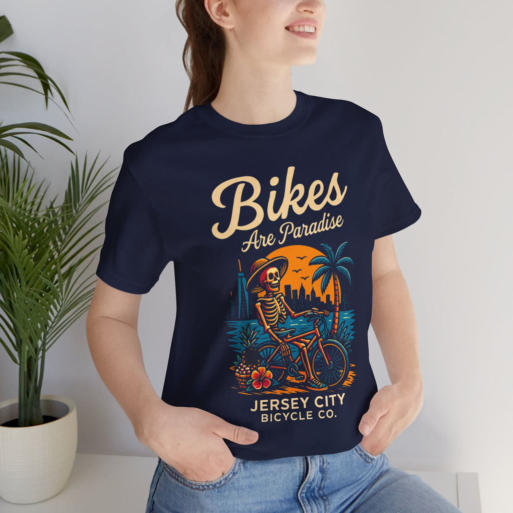 Bike Lover Tee, Cycling Gift Shirt, Paradise Bike Shop Tshirt Gift, Unisex Jersey Short Sleeve Tee, Bicycle Enthusiast Apparel
