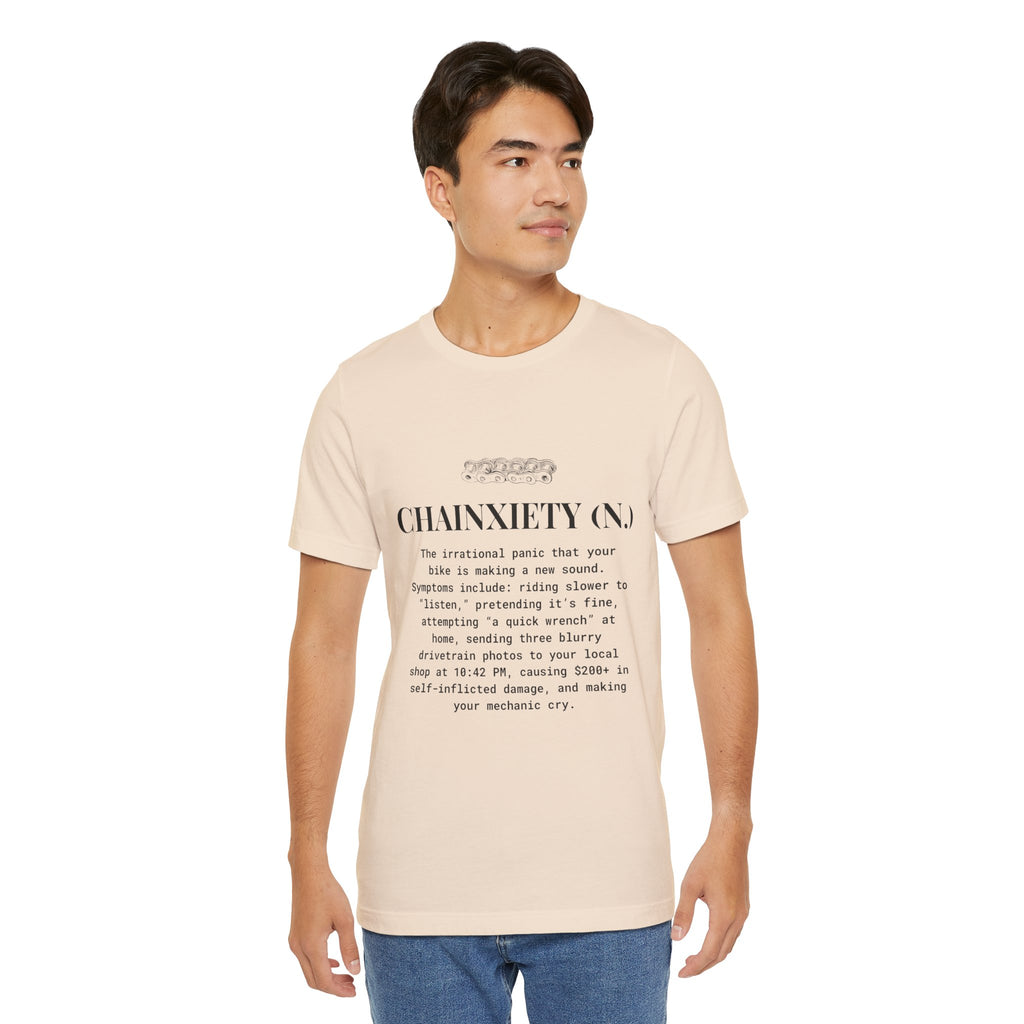 Cycling T-Shirt, Chainxiety Definition, Bike Lover Gift