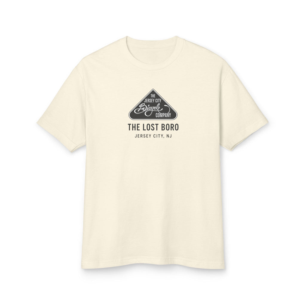 Graphic Tee — "The Lost Boro" Jersey City Skyline Bike Club Shirt