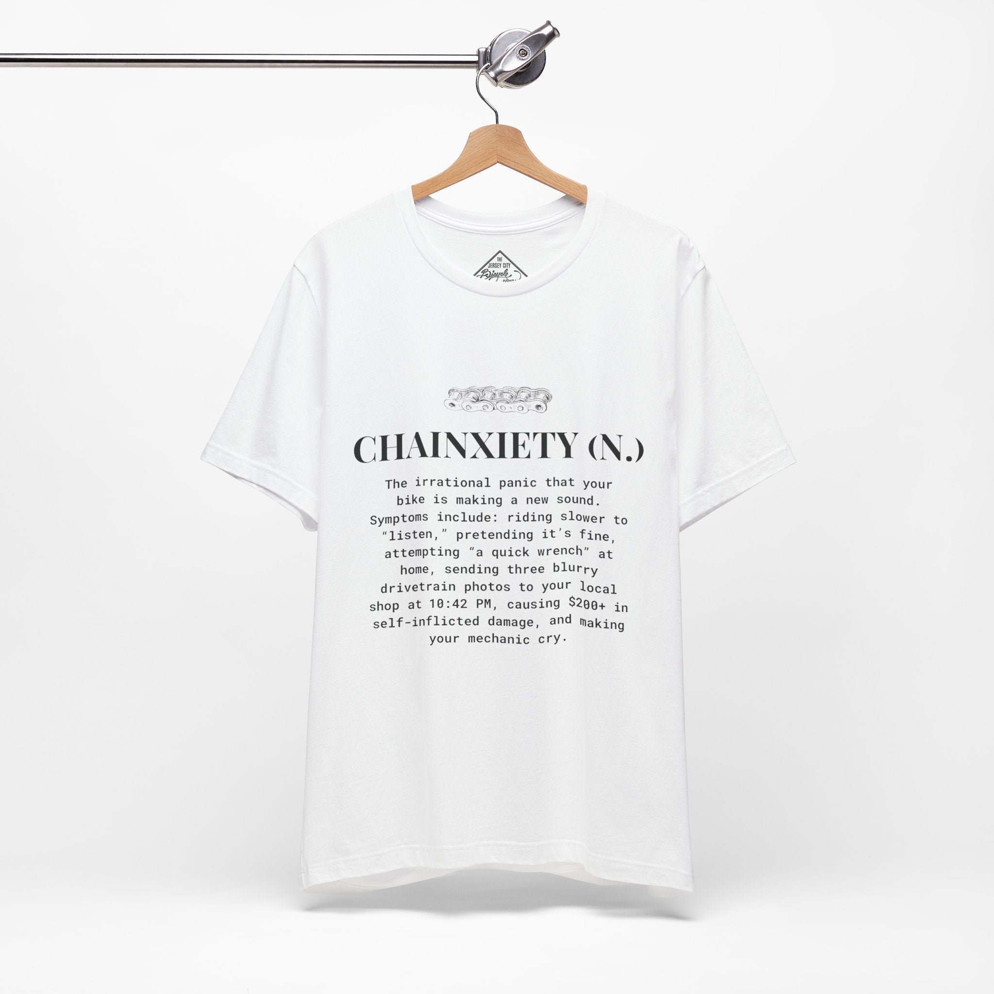 Cycling T-Shirt, Chainxiety Definition, Bike Lover Gift