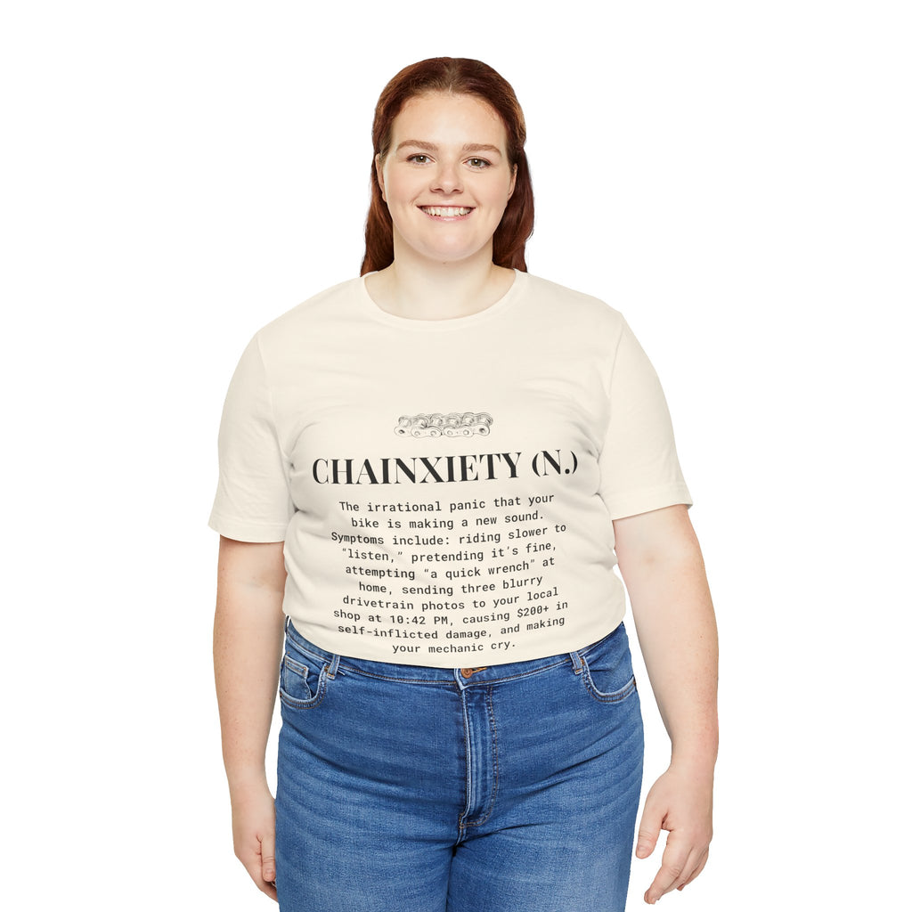 Cycling T-Shirt, Chainxiety Definition, Bike Lover Gift