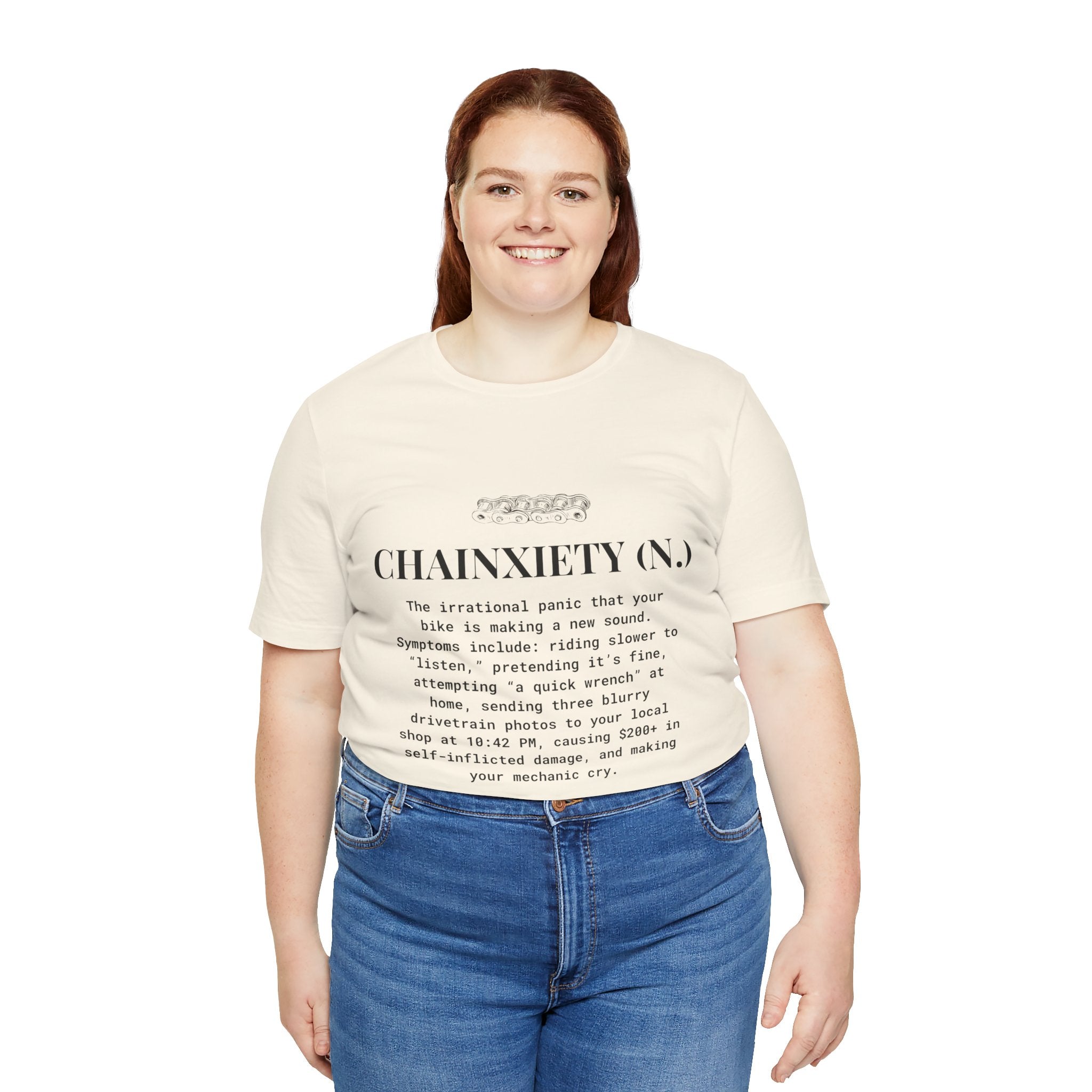 Cycling T-Shirt, Chainxiety Definition, Bike Lover Gift