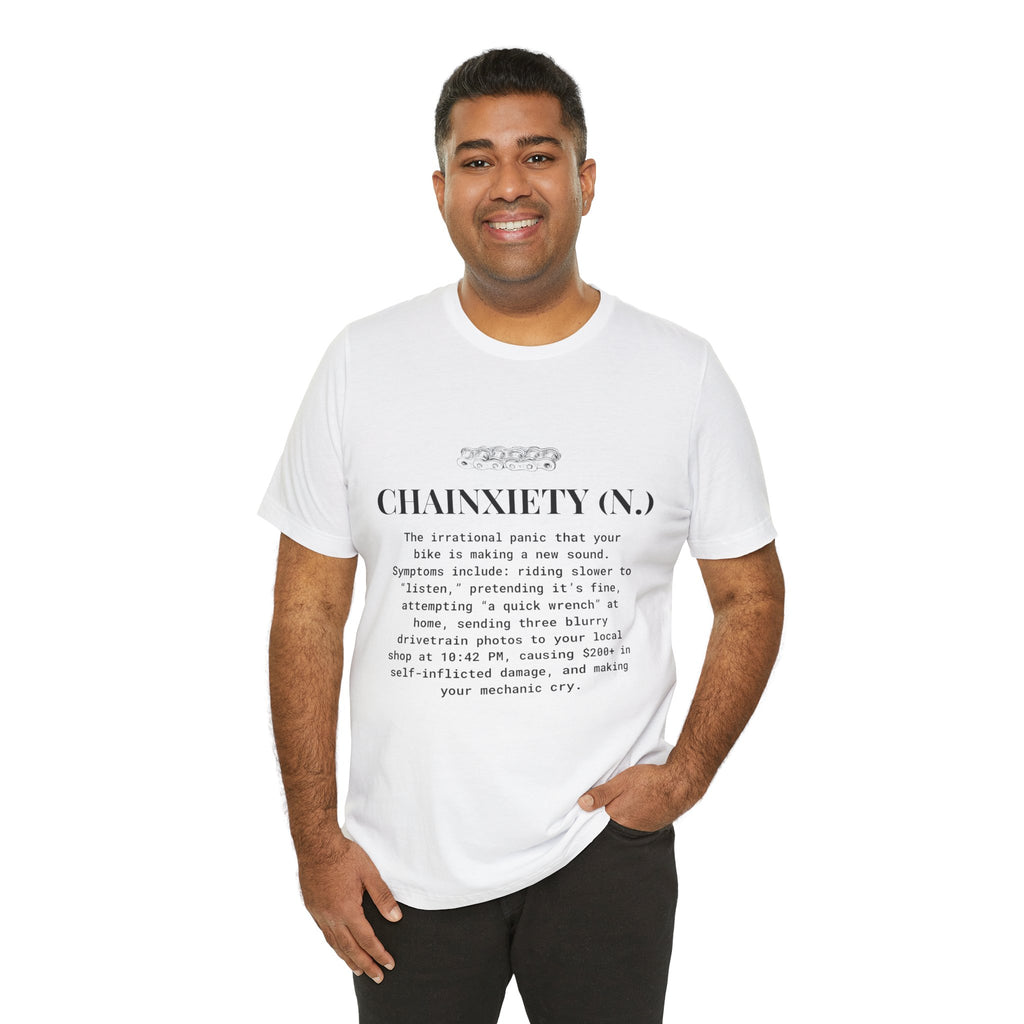 Cycling T-Shirt, Chainxiety Definition, Bike Lover Gift