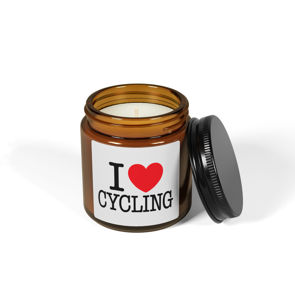 I Love Cycling Classic Candle Gift - Cyclist Stocking Stuffer