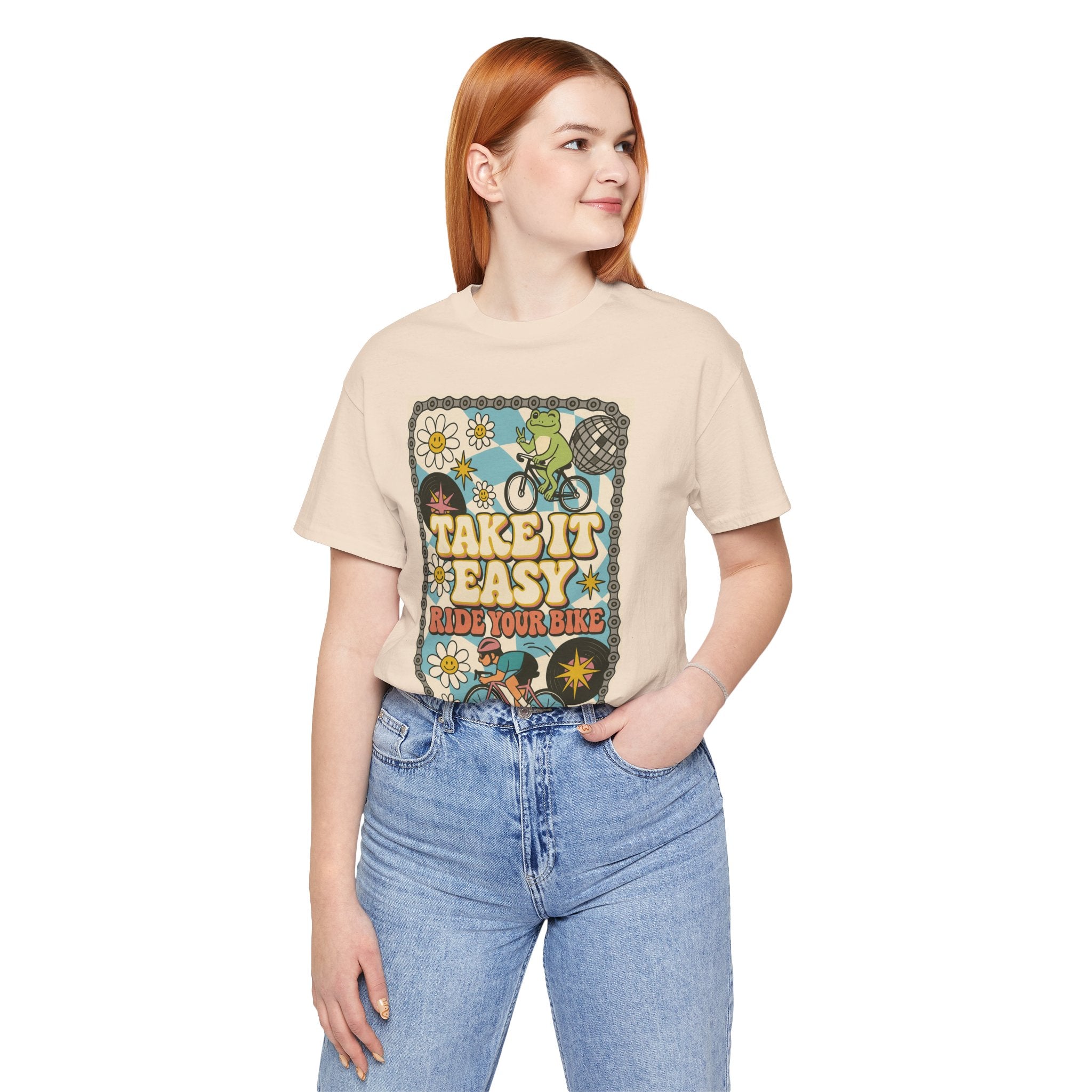 Retro Bike Lover T-Shirt - Good Vibes Unisex Tee