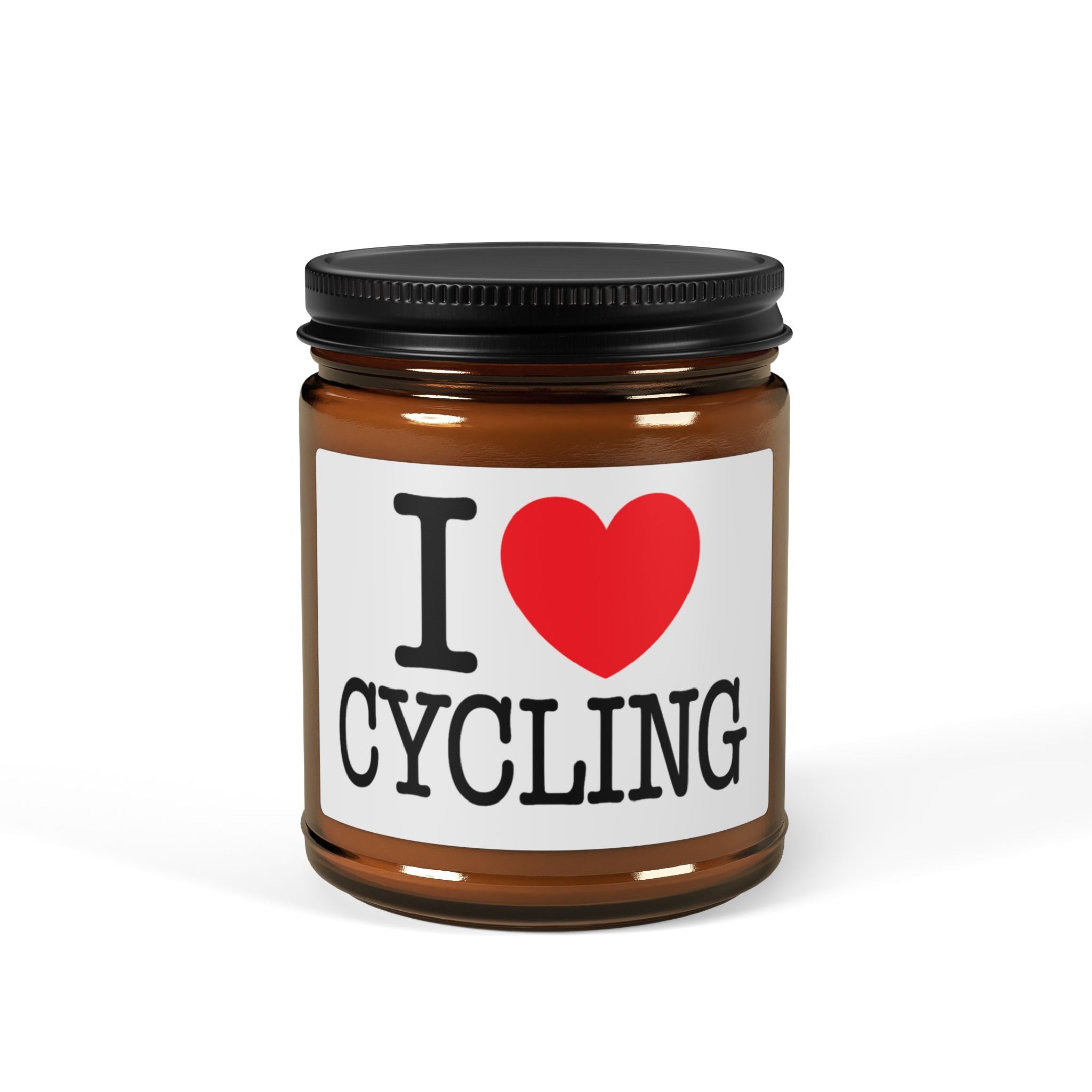 I Love Cycling Classic Candle Gift - Cyclist Stocking Stuffer