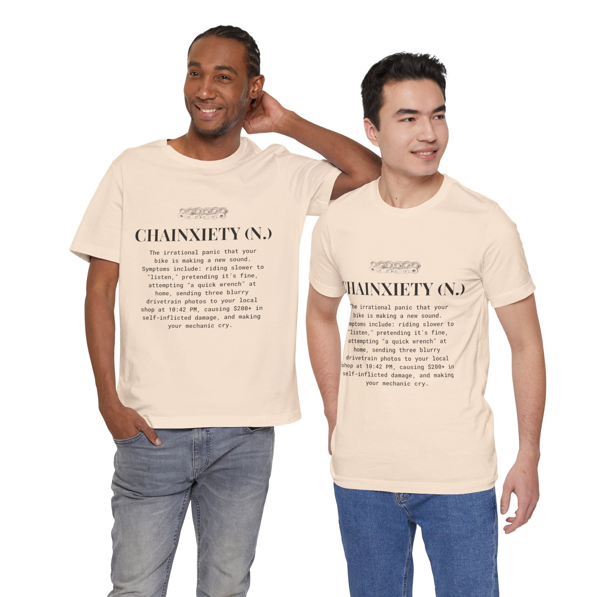 Cycling T-Shirt, Chainxiety Definition, Bike Lover Gift