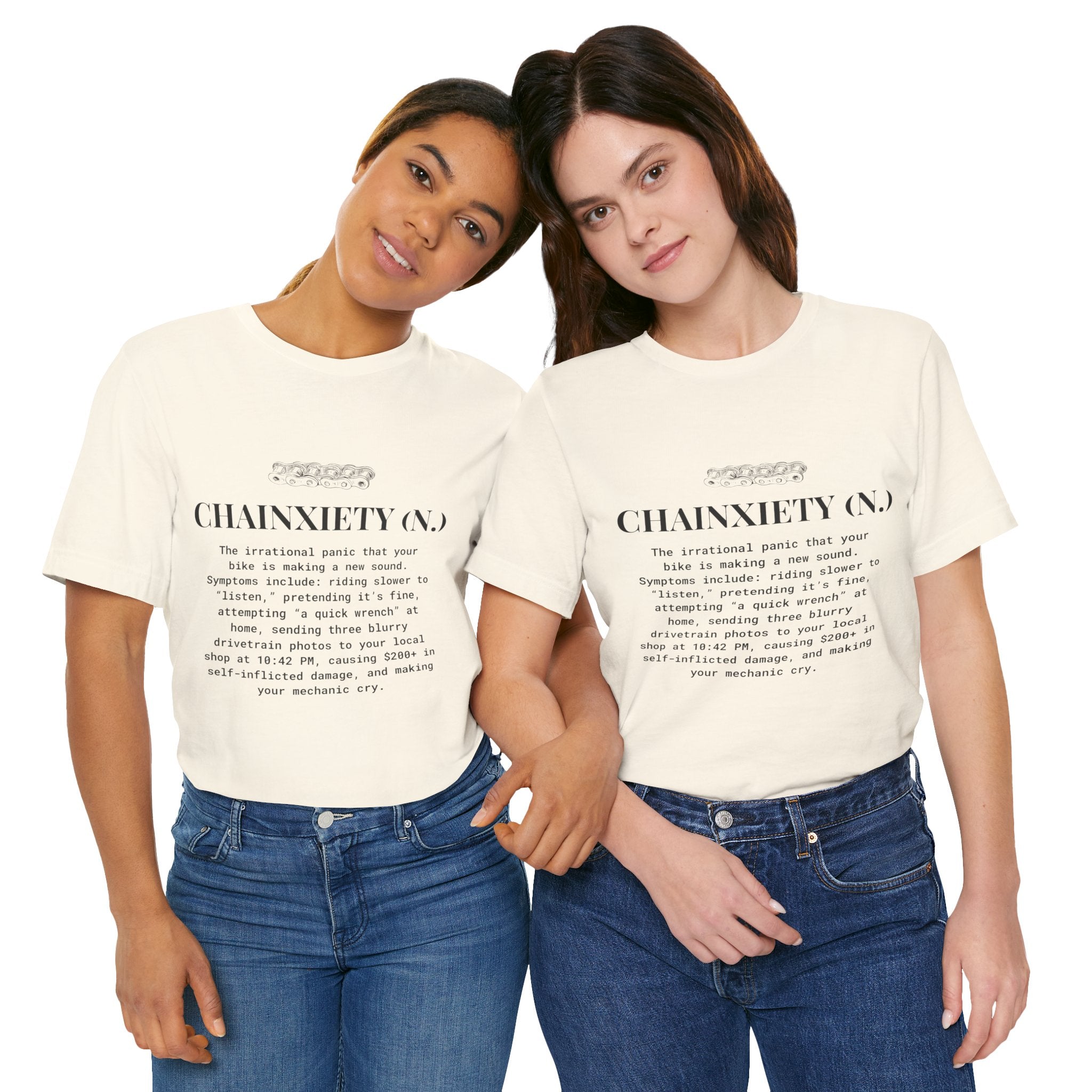 Cycling T-Shirt, Chainxiety Definition, Bike Lover Gift