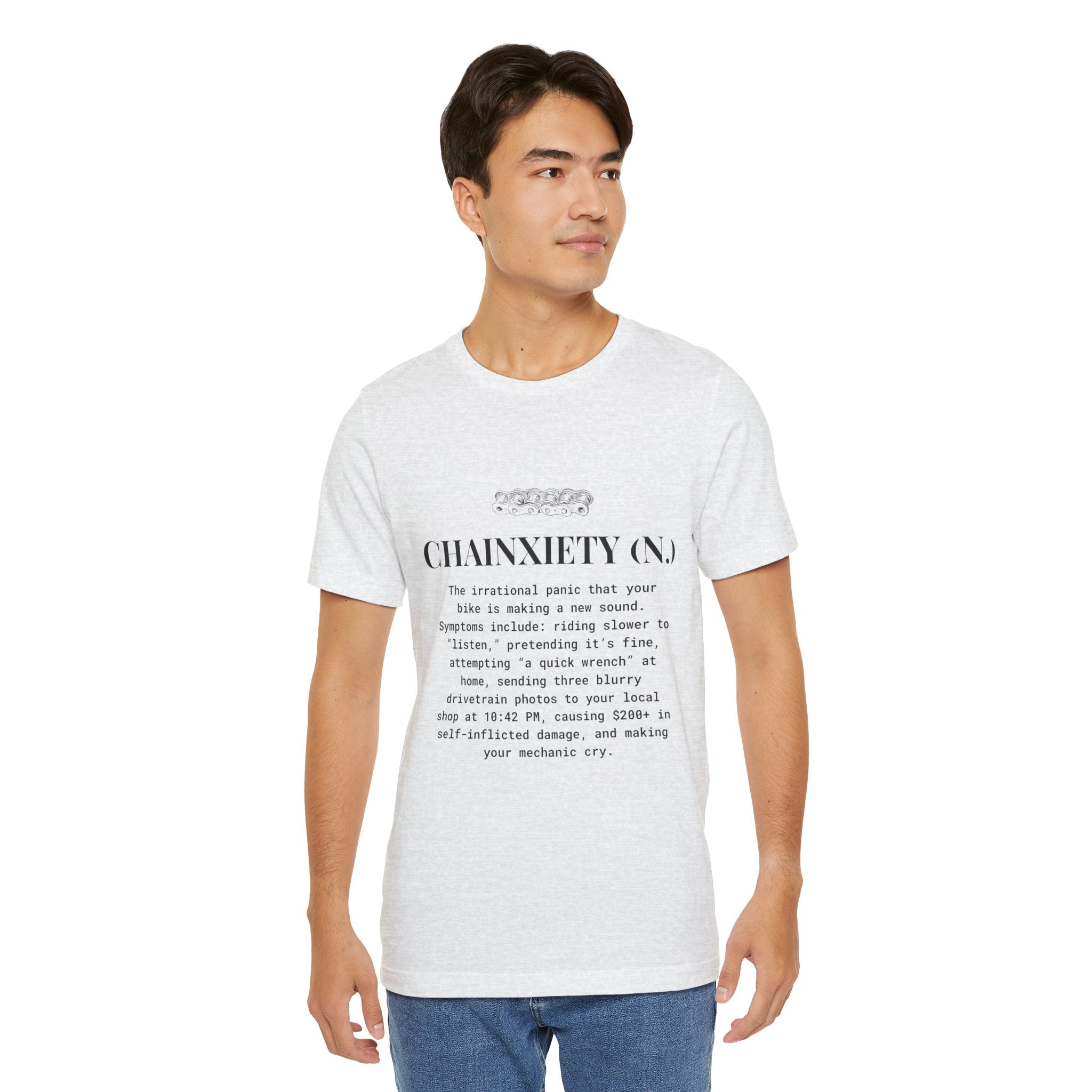 Cycling T-Shirt, Chainxiety Definition, Bike Lover Gift