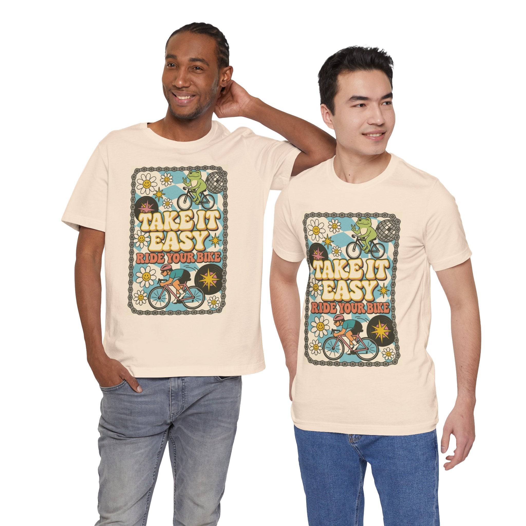 Retro Bike Lover T-Shirt - Good Vibes Unisex Tee