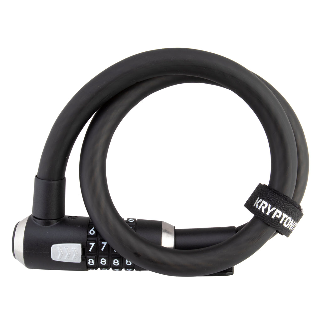 Kryptonite KryptoFlex Combo Cable Lock - 1565 - 2.1ft x 15mm, with Bracket