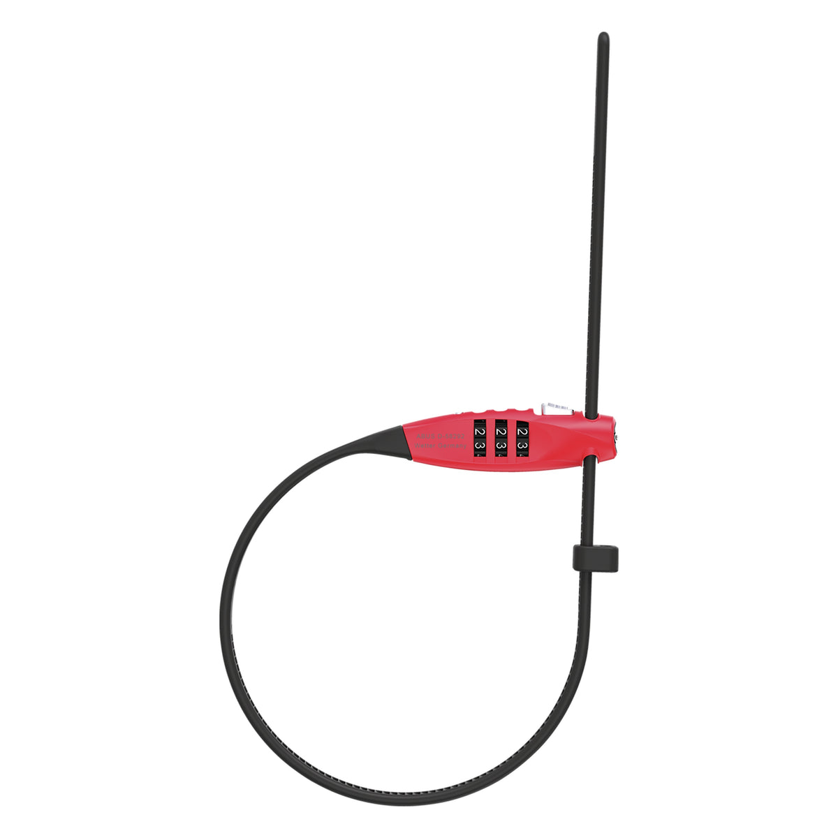ABUS Combiflex Travelguard Combo Cable Lock - 45cm - Red