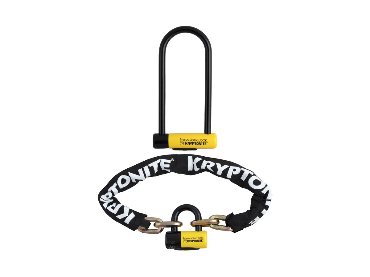 Kryptonite New York LS U-Lock & Chain Keyed-Alike Set