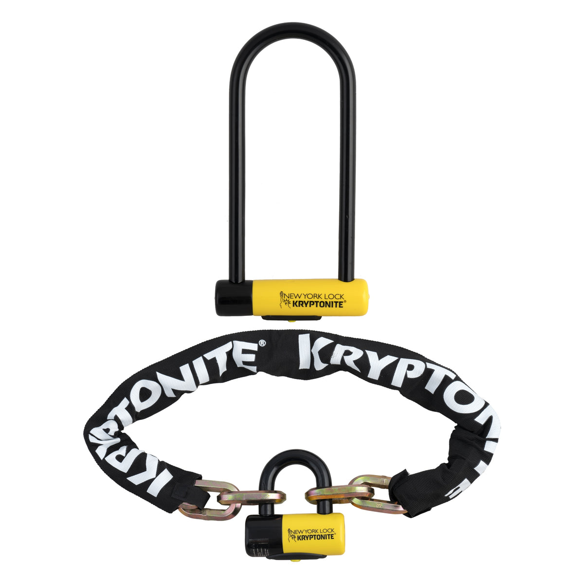 Kryptonite New York LS U-Lock & Chain Keyed-Alike Set