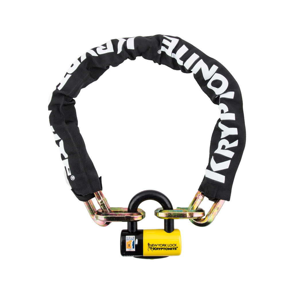 Kryptonite New York Fahgettaboudit Chain Lock - 1410 - 3.5ft x 14mm, with NY Disc Lock