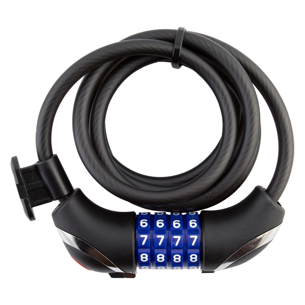 Sunlite Lightshield Integrated Combo Cable Lock - 8mm, with LED Light