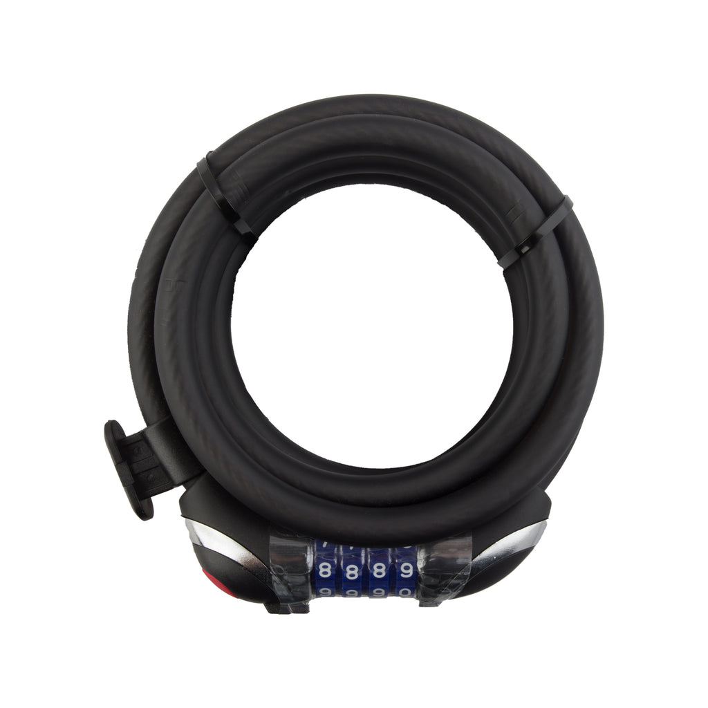 Sunlite Lightshield Integrated Combo Cable Lock - 12mm, with LED Light