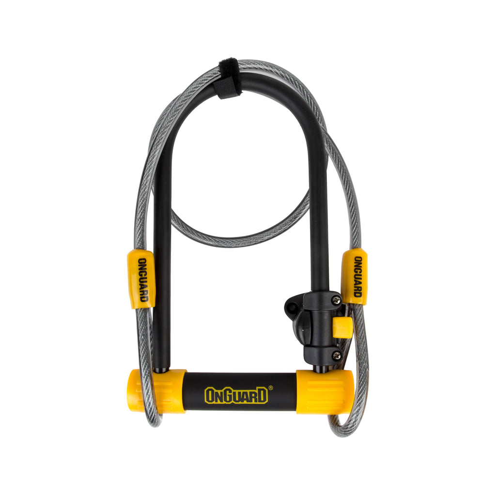 OnGuard Bulldog U-Lock - 8012 DT STD - 4.5 x 9 in, with 4ft Cable