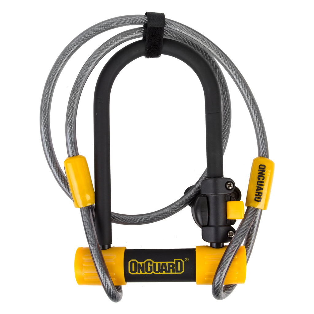 OnGuard Bulldog U-Lock - 8015M Medium DT - 3.5 x 6.9 in, with 4ft Cable