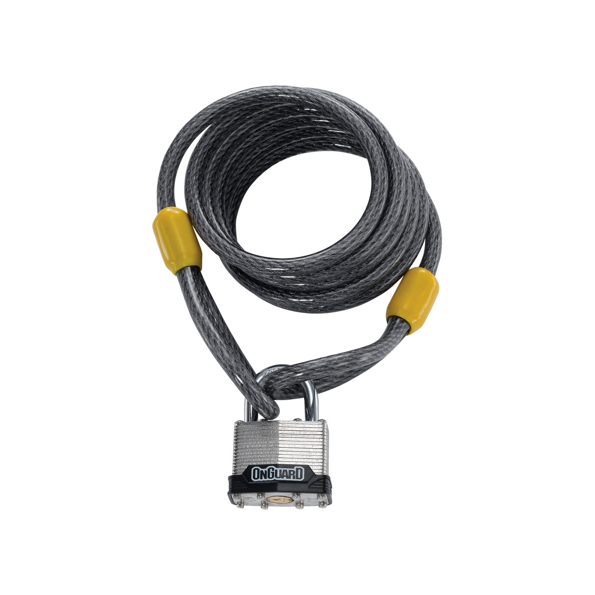 OnGuard Doberman Key Cable Lock - 8033 - 6ft x 8mm, with Padlock