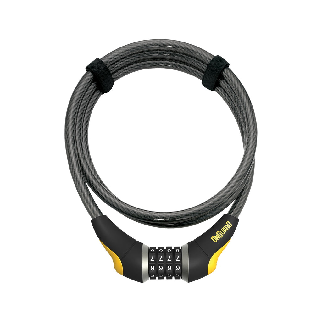 OnGuard Akita Combo Cable Lock - 8041 - 6ft x 12mm